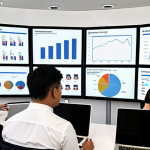 **

A diverse group of media planners brainstorming in a modern office. Charts and graphs illustrating changing media landscapes are displayed on large screens. Focus on the collaborative energy and the mix of traditional and digital media elements. Include keywords: "Thai media landscape," "digital transformation," "media planning," "teamwork," "data analysis."

**